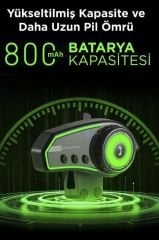 BT-35 Siyah 5.0 Bluetooth Motosiklet Kulaklığı Intercom Siyah Motorsiklet Kulaklık