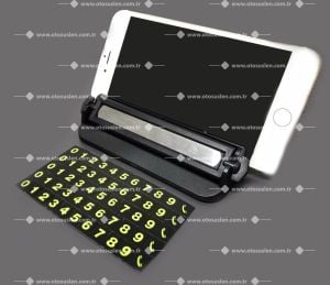 Oto Telefon Tutucu ve Fosforlu Numaratör sus 08