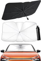 Araç Şemsiyesi Bütün Araçlara Uyumlu Katlanabilir Şemsiye Güneşlik