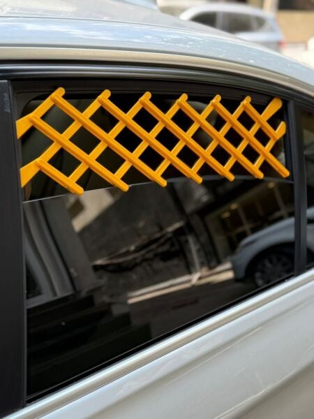 Cam ızgarası sarı 2'li