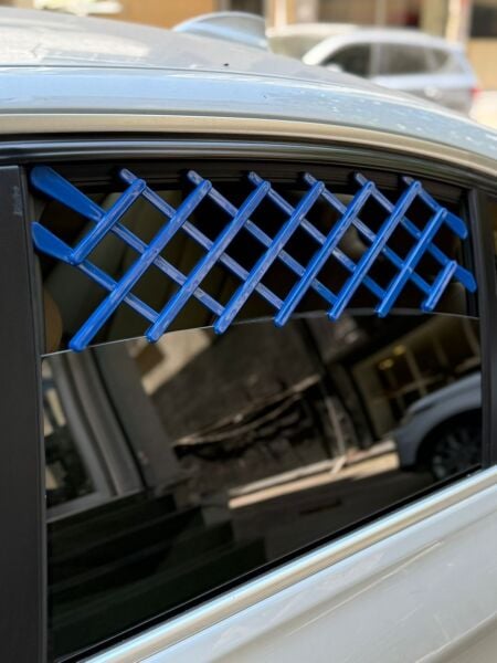 Cam ızgarası mavi 2'li