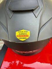 Kan Grubu Ve Uyarı Sticer Seti Brh+ Motosiklet ve Araç Uyumlu