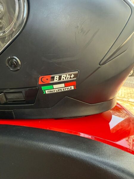 Kan Grubu Ve Uyarı Sticer Seti 0rh- Motosiklet ve Araç Uyumlu