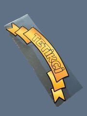 Kurdele Yazı Sticker Tetikçi 20.5x6cm