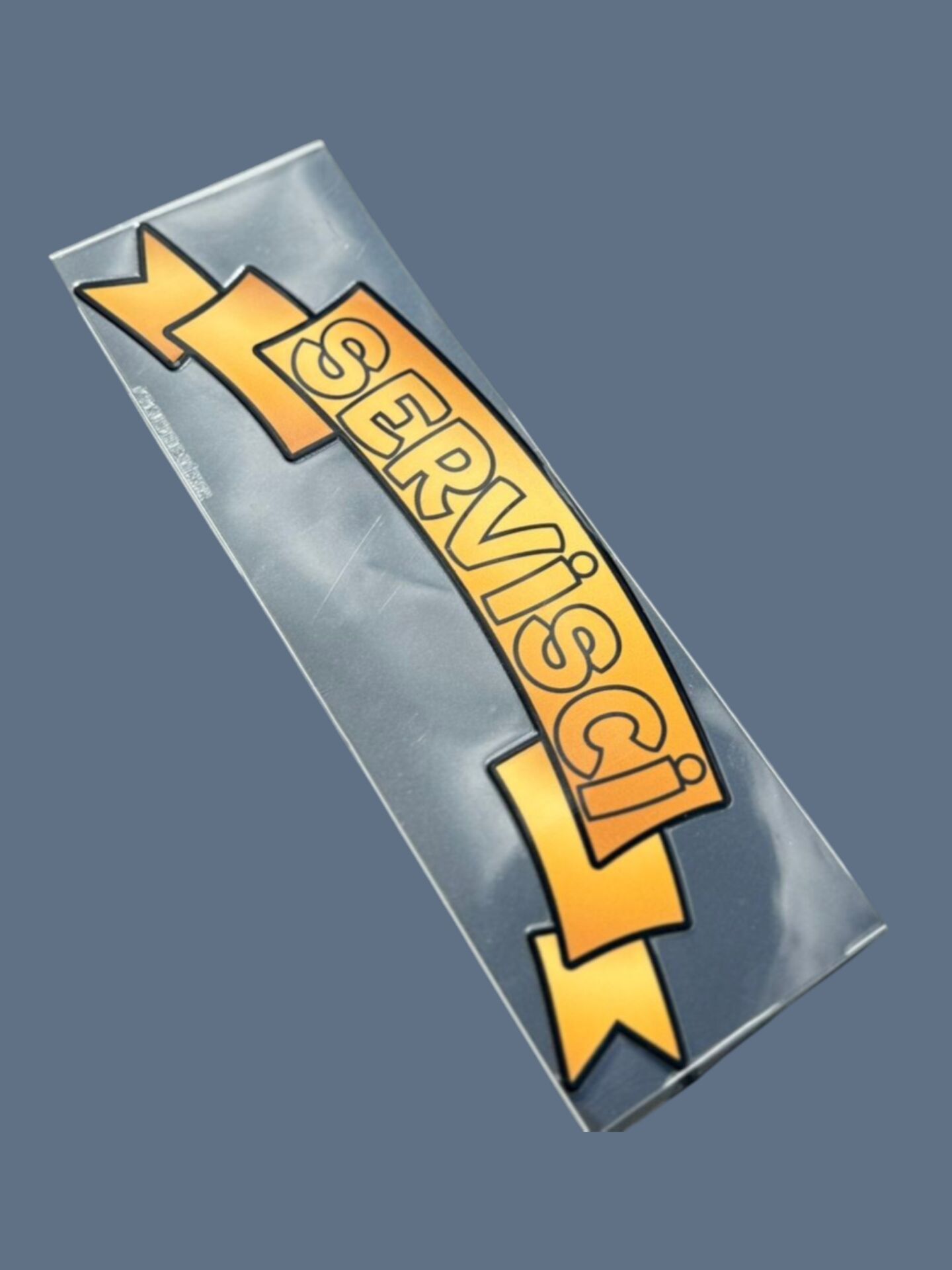 Kurdele Yazı Sticker Servisci 20.5x6cm