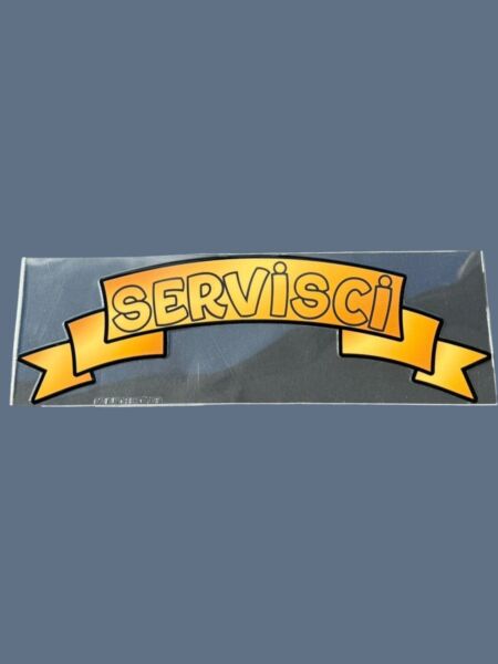 Kurdele Yazı Sticker Servisci 20.5x6cm