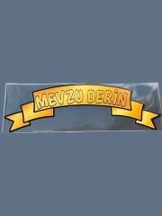 Kurdele Yazı Sticker Mevzu Derin 25.5x6 cm
