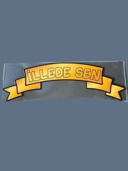 Kurdele Yazı Sticker İllede sen 25.5x6cm
