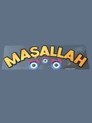 Kurdele Yazı Sticker Maşallah Nazar boncuklu 25.5x8cm
