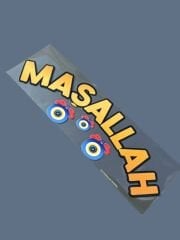 Kurdele Yazı Sticker Maşallah Nazar boncuklu 25.5x8cm