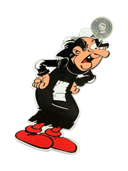 Pleksi Çizgi Film Kahramanları Gargamel Cam süsleri Vantuzlu