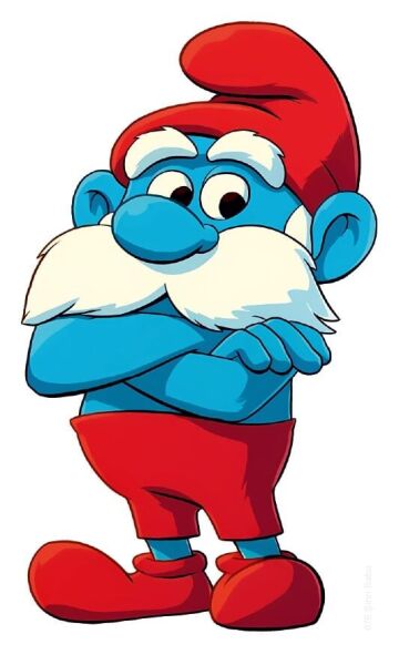 Şirin Baba Transferli Sticker