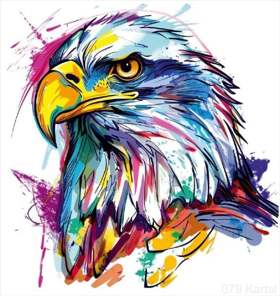 Kartal Transferli Sticker 079