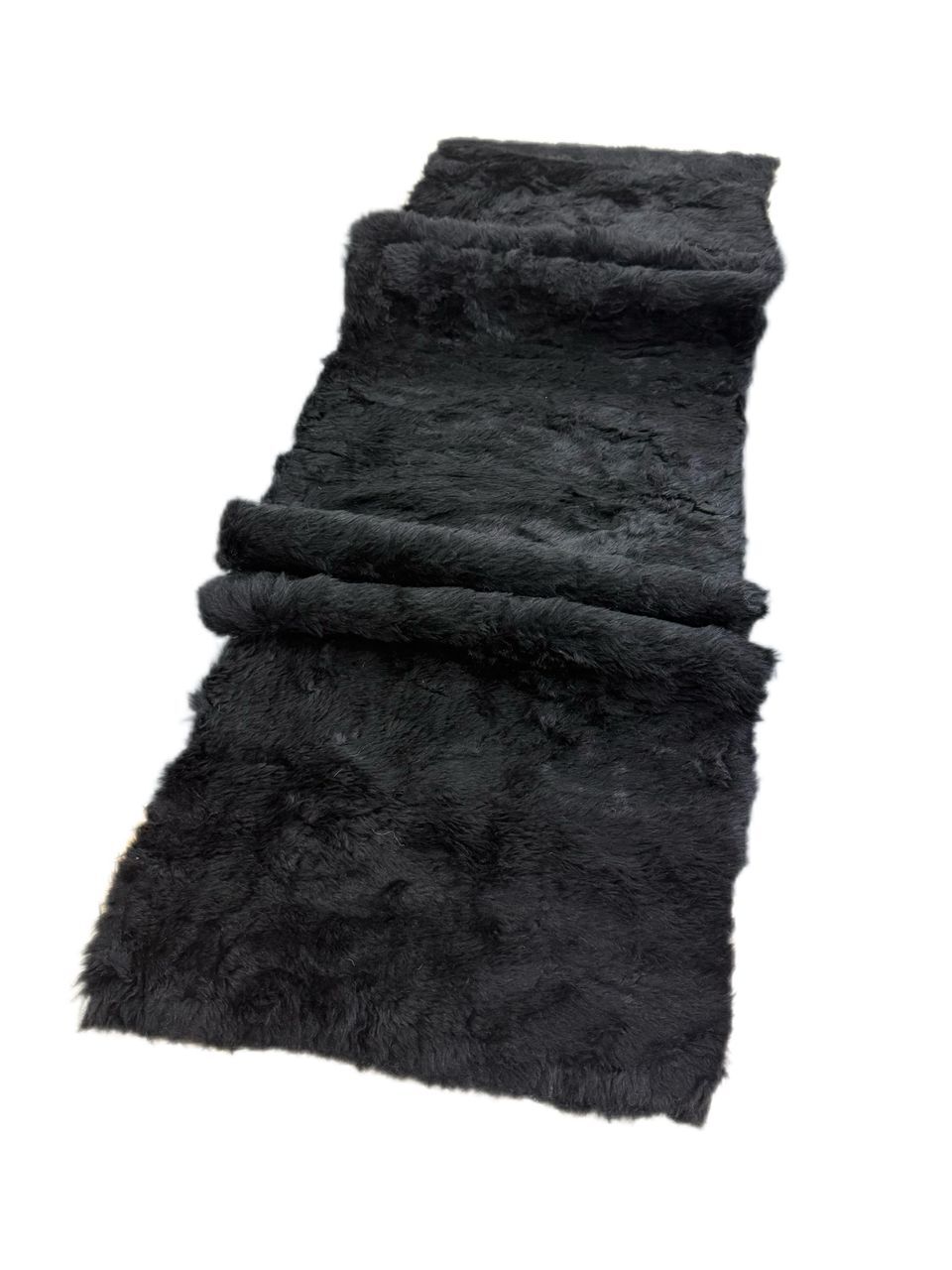 Torpido Üstü Peluş Halı Siyah