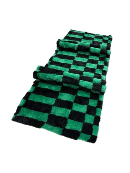 Torpido Üstü Peluş Halı Yeşil Siyah