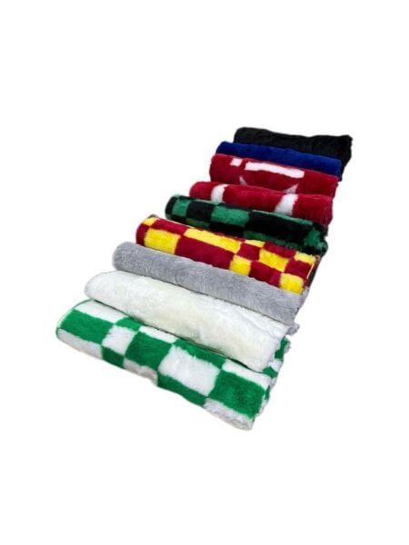 Torpido Üstü Peluş Halı Sarı Kırmızı