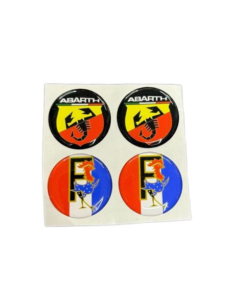 Plaka Pulu Damla 4'lü Abarth