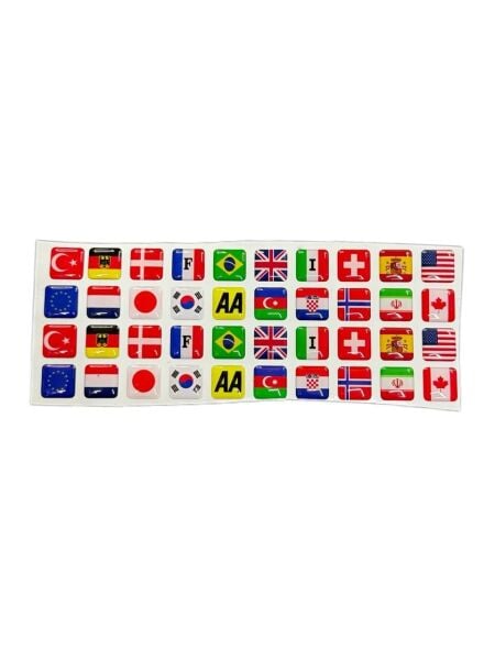 Ülke Bayrağı Damla Mini Armalar