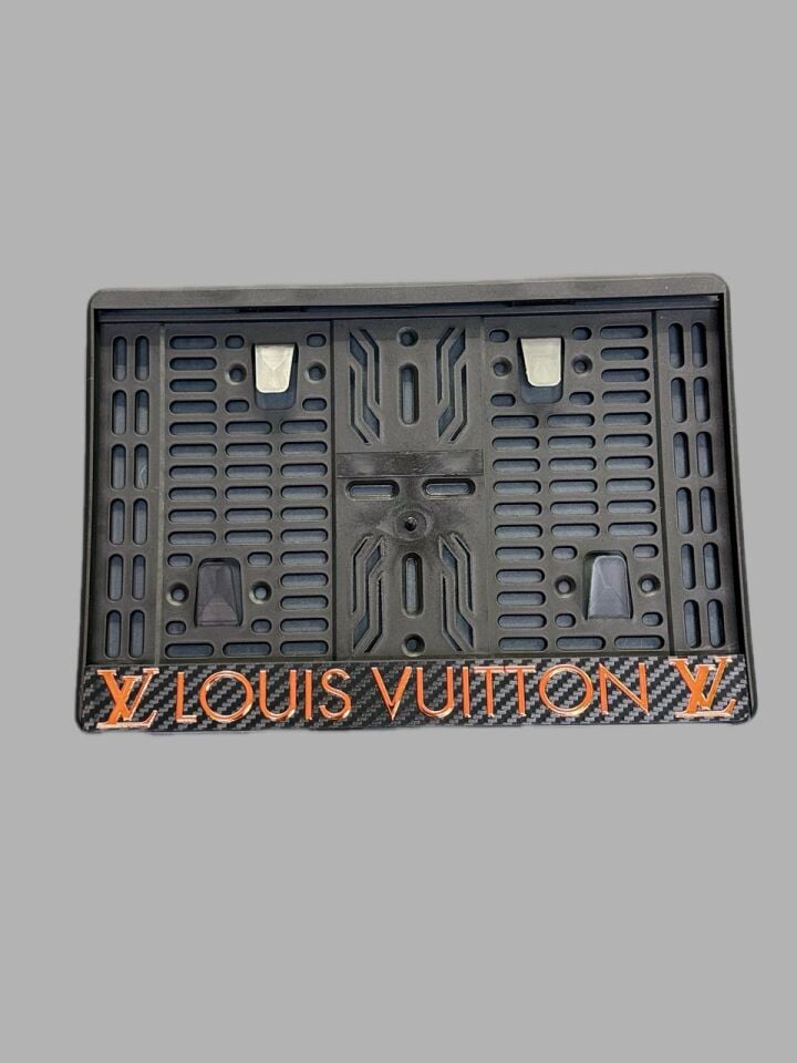 Motosiklet Plakalık Luis Vuitton Karbonlu