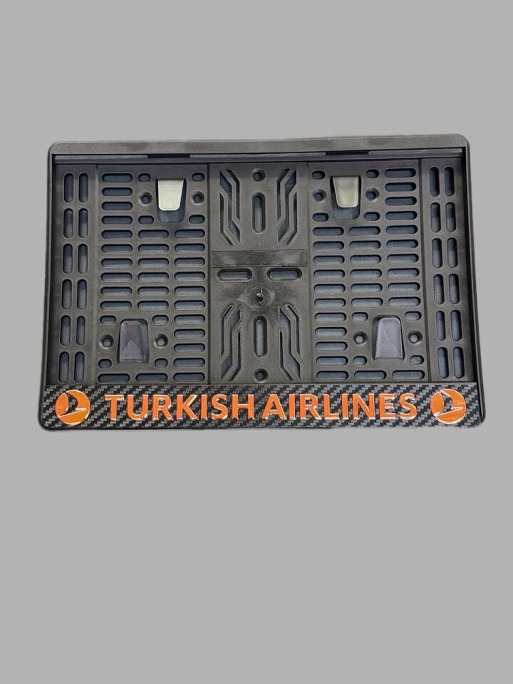 Motosiklet Plakalık Turkish Airlines Karbonlu