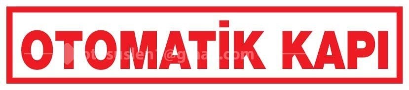 Otomatik Kapı Sticker