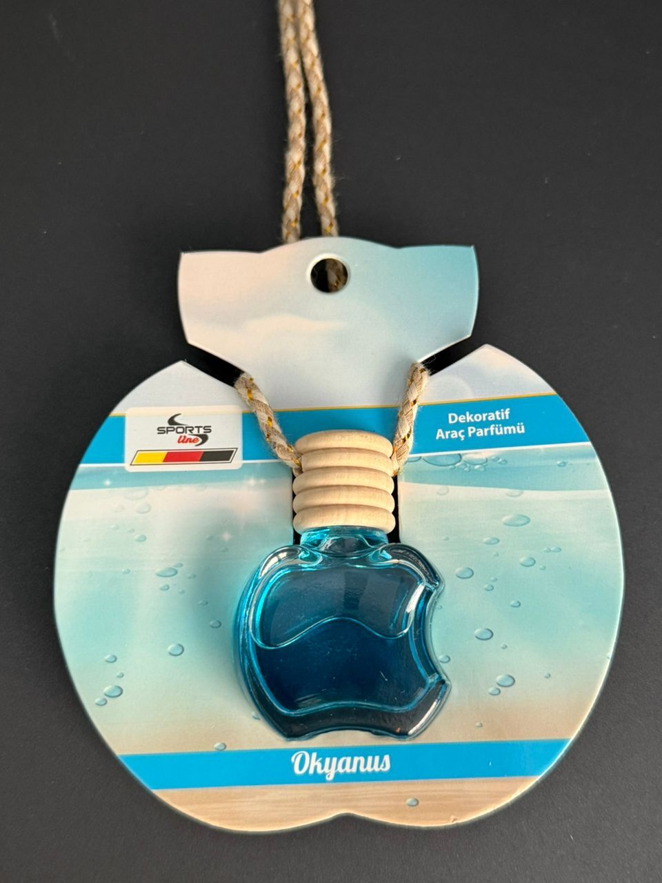 Oto Kokusu Okyanus Kokulu Asma İpli Cam Şişe 10 ML