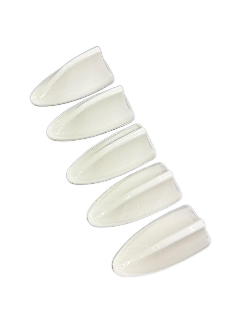 Beyaz Balık Sırtı Süs Anteni (5'li)