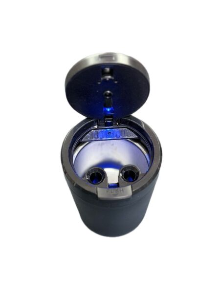Led Işıklı Araç İçi Küllük Siyah