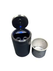 Led Işıklı Araç İçi Küllük Siyah