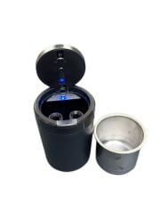 Led Işıklı Araç İçi Küllük Siyah