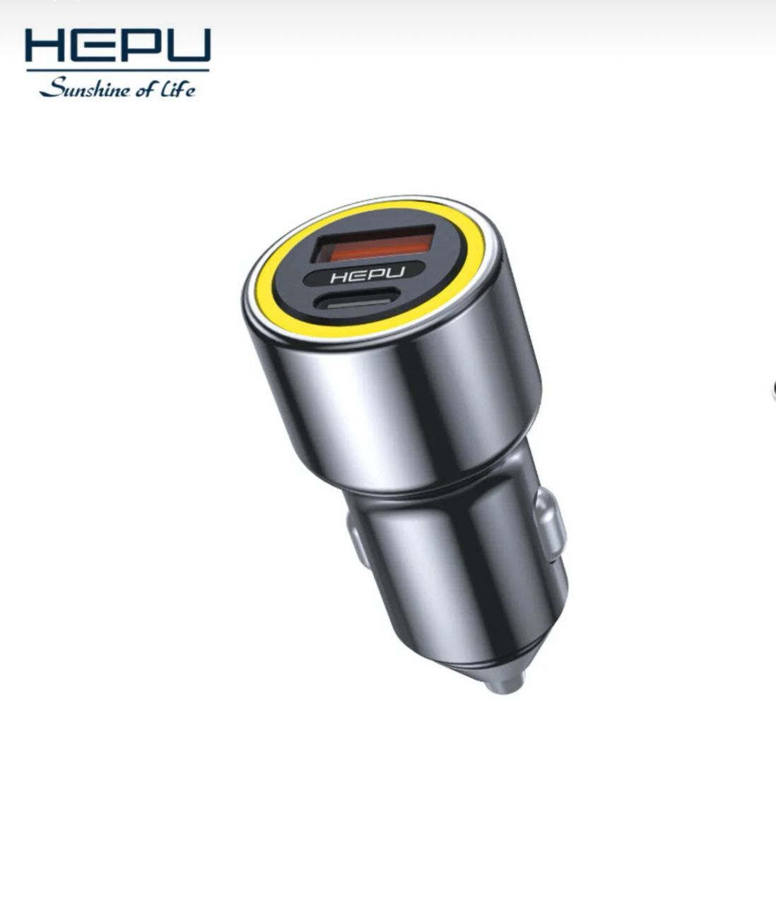 HP-782 48W Hızlı Araç Şarjı – Type-C & USB Çıkışlı Metal Gövde