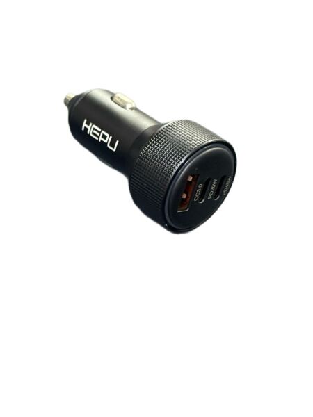 Hp-780 105 Watt Araç Içi Şarj Cihazı 3.1A Pd 45 Watt Hızlı Şarj Aleti Metal Çakmaklık Şarj Type C 3-