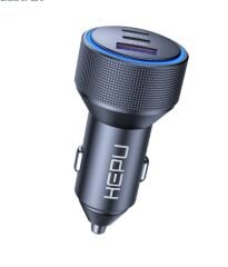 Hp-780 105 Watt Araç Içi Şarj Cihazı 3.1A Pd 45 Watt Hızlı Şarj Aleti Metal Çakmaklık Şarj Type C 3-