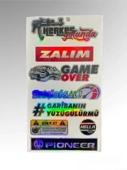 Hologram grup sticker/büyük