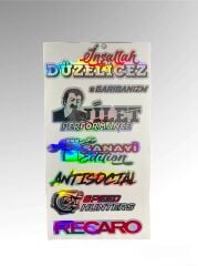 Hologram grup sticker/büyük