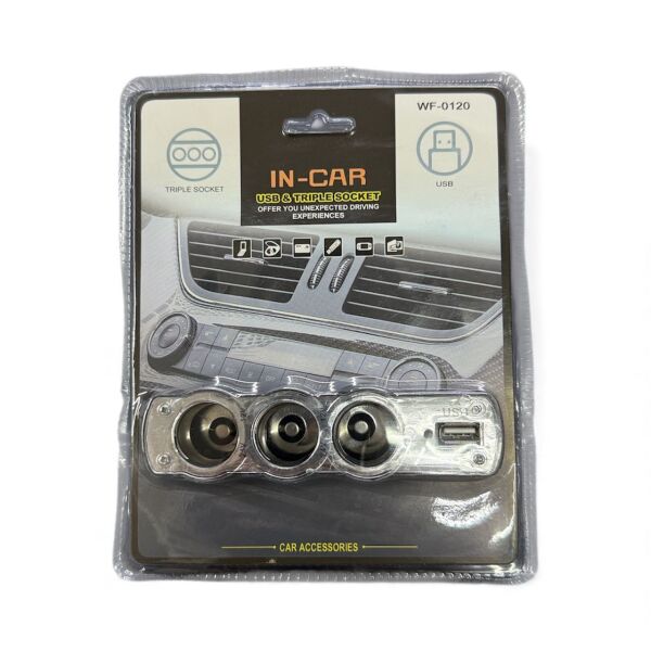 Araba Araç Oto Çakmak Çoklayıcı Çoğaltıcı Soketi Usb Çakmaklık