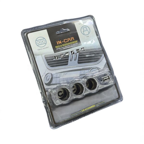 Araba Araç Oto Çakmak Çoklayıcı Çoğaltıcı Soketi Usb Çakmaklık