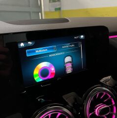 Araç Içi Ambiyans Led Aydınlatma - 128 Renkli Müziğe Duyarlı Rbg Led Ambians Aydı
