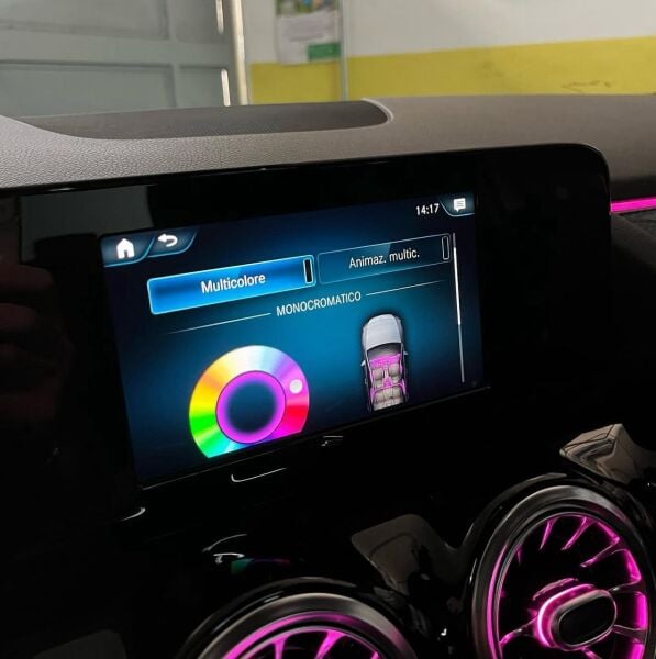 Araç Içi Ambiyans Led Aydınlatma - 128 Renkli Müziğe Duyarlı Rbg Led Ambians Aydı