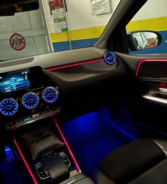 Araç Içi Ambiyans Led Aydınlatma - 128 Renkli Müziğe Duyarlı Rbg Led Ambians Aydı
