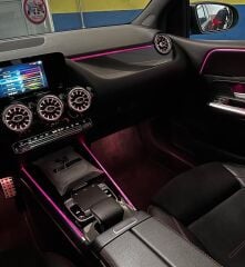 Araç Içi Ambiyans Led Aydınlatma - 128 Renkli Müziğe Duyarlı Rbg Led Ambians Aydı