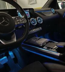 Araç Içi Ambiyans Led Aydınlatma - 128 Renkli Müziğe Duyarlı Rbg Led Ambians Aydı