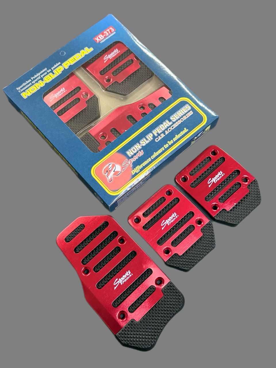 Araba Pedal Seti Spor Kaymaz Manuel Araba Gaz Fren Debriyaj Pedalı Kapağı Kırmızı XB 373