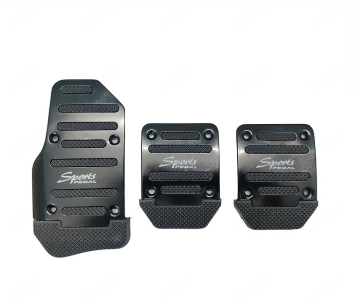 Araba Pedal Seti Spor Kaymaz Manuel Araba Gaz Fren Debriyaj Pedalı Kapağı Siyah