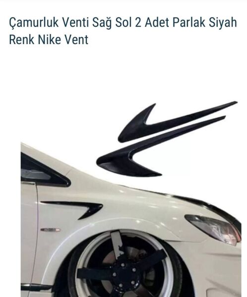 Çamurluk Venti Sağ Sol Parlak Siyah Nike Vent