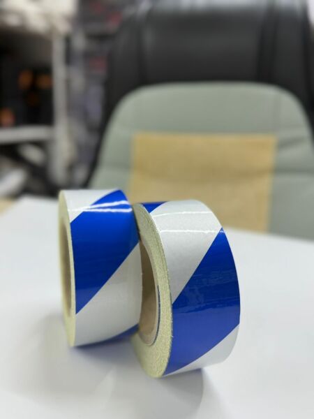 Reflektif Şerit/Beyaz-Mavi